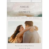 "Sunset Waves" - Wedding Website in Marine by Nicoletta Savod - Mobile Layout
