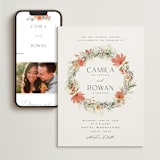 "New Blossoms" - Wedding Website in Peach by Olivia Raufman - Match Your Stationery
