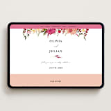 "Lush" - Wedding Website in Magenta by Susan Moyal - Desktop Design
