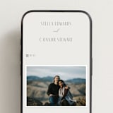 "Unity" - Wedding Website in Porcelain by Jennifer Postorino - Mobile Layout