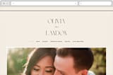 "The Manor" - Wedding Website in Buff by Pixel and Hank - Desktop Design