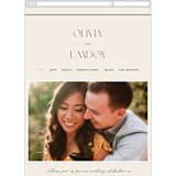 "The Manor" - Wedding Website in Buff by Pixel and Hank - Mobile Layout