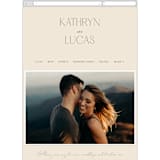 "Formal Elegance" - Wedding Website in Latte by Morgan Kendall - Mobile Layout