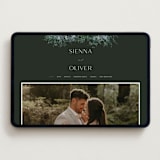 "Juniper" - Wedding Website in Emerald by Kate Ahn - Desktop Design