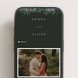 "Juniper" - Wedding Website in Emerald by Kate Ahn - Mobile Layout