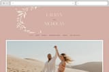 "Moment" - Wedding Website in Rose by Erin German - Desktop Design