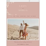 "Moment" - Wedding Website in Rose by Erin German - Mobile Layout