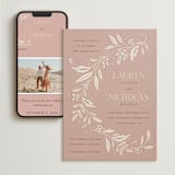 "Moment" - Wedding Website in Rose by Erin German - Match Your Stationery