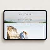 "Calm Water" - Wedding Website in Sky by Nicole Walsh - Desktop Design