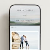"Calm Water" - Wedding Website in Sky by Nicole Walsh - Mobile Layout
