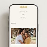 "Aspen" - Wedding Website in Natural by Robert and Stella - Mobile Layout