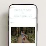 "Nouveau Frame" - Wedding Website in Seafoam by Ashley DeMeyere - Mobile Layout