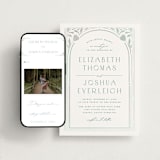 "Nouveau Frame" - Wedding Website in Seafoam by Ashley DeMeyere - Match Your Stationery