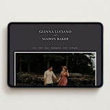 "Sector" - Wedding Website in Slate by Kaydi Bishop - Desktop Design
