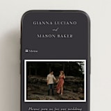 "Sector" - Wedding Website in Slate by Kaydi Bishop - Mobile Layout