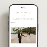 "Soft Sprigs" - Wedding Website in Champagne by Jennifer Postorino - Mobile Layout