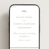 "Soft Sprigs" - Wedding Website in Champagne by Jennifer Postorino - Mobile Layout