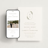 "Soft Sprigs" - Wedding Website in Champagne by Jennifer Postorino - Match Your Stationery