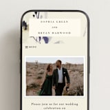 "Linen and Cloth" - Wedding Website in Almond by Peony Rose Design - Mobile Layout