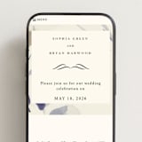 "Linen and Cloth" - Wedding Website in Almond by Peony Rose Design - Mobile Layout