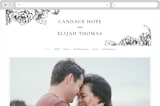 "Delicate" - Wedding Website in Pearl by Emily Sabol Goss - Desktop Design