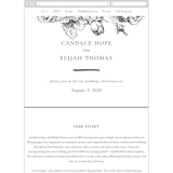 "Delicate" - Wedding Website in Pearl by Emily Sabol Goss - Mobile Layout