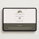 "Tuscan Hill" - Wedding Website in Creme by Kate Ahn - Desktop Design