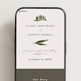 "Tuscan Hill" - Wedding Website in Creme by Kate Ahn - Mobile Layout