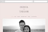"Eclectic" - Wedding Website in Dusty Rose by Vera Lim - Desktop Design