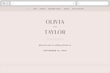 "Eclectic" - Wedding Website in Dusty Rose by Vera Lim - Desktop Design