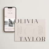 "Eclectic" - Wedding Website in Dusty Rose by Vera Lim - Match Your Stationery