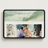 "The Vow" - Wedding Website in Meadow by Elly - Desktop Design