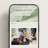 "The Vow" - Wedding Website in Meadow by Elly - Mobile Layout