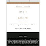 "Encapsulated" - Wedding Website in Black Tie by Hooray Creative - Mobile Layout