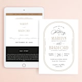 "Encapsulated" - Wedding Website in Black Tie by Hooray Creative - Match Your Stationery