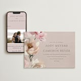 "Chalk Floral" - Wedding Website in Dove by Olivia Kanaley Inman - Match Your Stationery