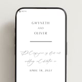 "Flip" - Wedding Website in Silk by Kelly Schmidt - Mobile Layout