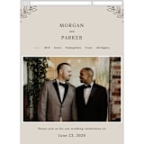 "leafy wreath" - Wedding Website in Taupe by Ghazal Ali - Mobile Layout