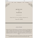 "leafy wreath" - Wedding Website in Taupe by Ghazal Ali - Mobile Layout