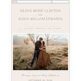 "Splendid" - Wedding Website in Ecru by Sandra Picco Design - Mobile Layout
