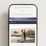"Stillness" - Wedding Website in Horizon by Sumak Studio - Mobile Layout
