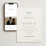 "More Than Words" - Wedding Website in Bridal White by Design Lotus - Match Your Stationery