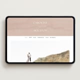 "Getaway" - Wedding Website in Snow by Erin L. Wilson - Desktop Design