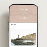 "Getaway" - Wedding Website in Snow by Erin L. Wilson - Mobile Layout