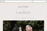 "classic names" - Wedding Website in Ivory by Susan Asbill - Desktop Design
