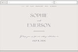 "classic names" - Wedding Website in Ivory by Susan Asbill - Desktop Design