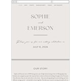"classic names" - Wedding Website in Ivory by Susan Asbill - Mobile Layout