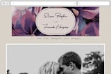 "Elisa" - Wedding Website in Orchid by Simona Camp - Desktop Design