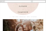 "Arched" - Wedding Website in Carnation by Brianne Larsen - Desktop Design