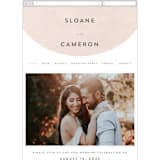 "Arched" - Wedding Website in Carnation by Brianne Larsen - Mobile Layout